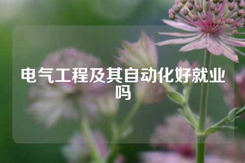 电气工程及其自动化好就业吗