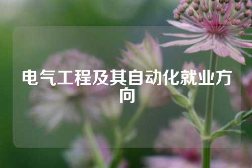 电气工程及其自动化就业方向